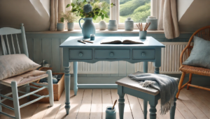 brume marine chalk paint ideas for desk